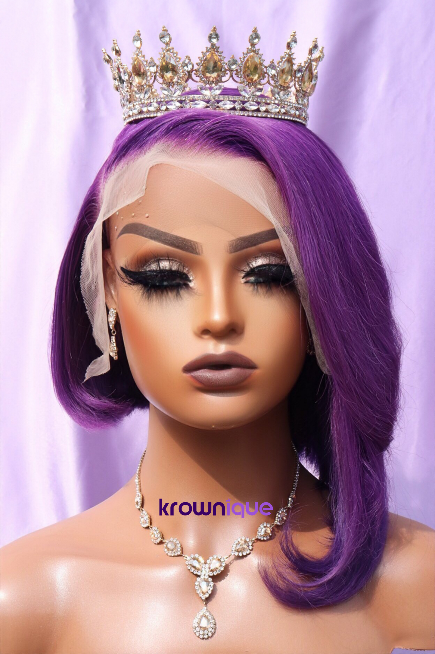 Royal Eggplant Wig | High-Quality Fashion Wigs | Krownique LLC